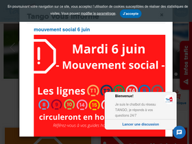 'tangobus.fr' screenshot