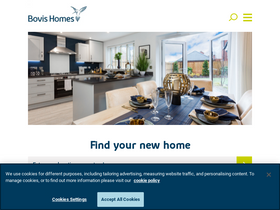 'bovishomes.co.uk' screenshot