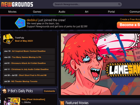 'plagalurks.newgrounds.com' screenshot