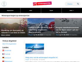 'wintersport.be' screenshot