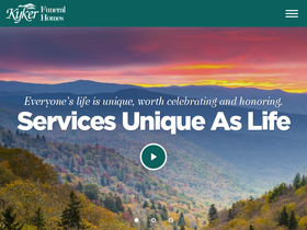 'kykerfuneralhomes.com' screenshot