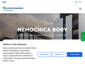 'nemocnica-bory.sk' screenshot