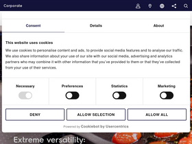 'electroluxprofessional.com' screenshot