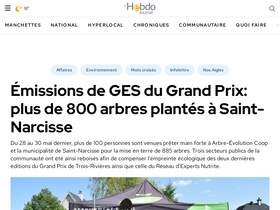 'lhebdojournal.com' screenshot