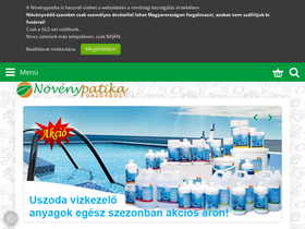 'novenypatika.hu' screenshot