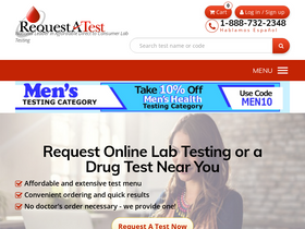 'requestatest.com' screenshot