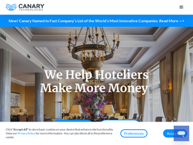 'canarytechnologies.com' screenshot