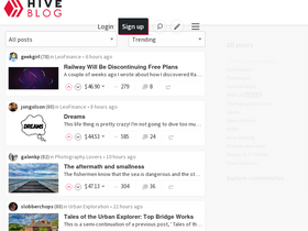 'hive.blog' screenshot