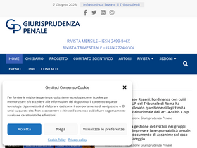 'giurisprudenzapenale.com' screenshot