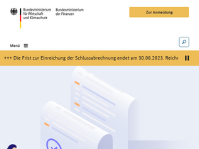 'ueberbrueckungshilfe-unternehmen.de' screenshot