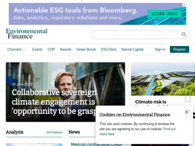 'environmental-finance.com' screenshot