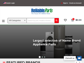 'reliableparts.com' screenshot