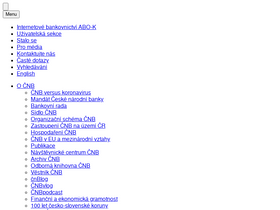 'cnb.cz' screenshot