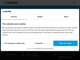 'degiro.ie' screenshot
