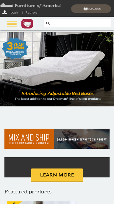 Furniture of deals america website