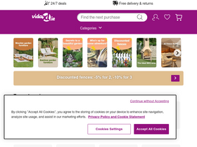 'vidaxl.ie' screenshot