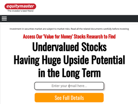 'equitymaster.com' screenshot