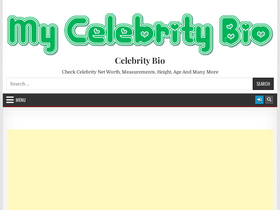 'mycelebritybio.com' screenshot