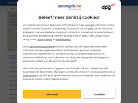 'spaargids.be' screenshot