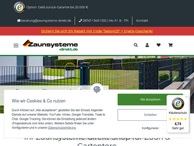 'zaunsysteme-direkt.de' screenshot
