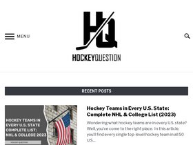 'hockeyquestion.com' screenshot