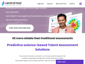 'centraltest.com' screenshot
