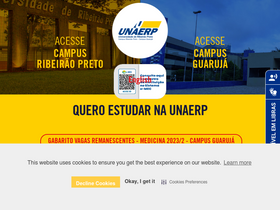 'unaerp.br' screenshot