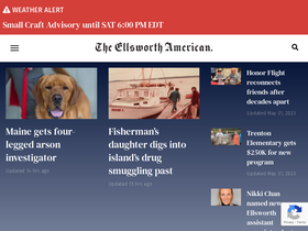 'ellsworthamerican.com' screenshot