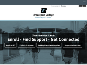 'brazosport.edu' screenshot
