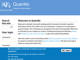 'quantiki.org' screenshot