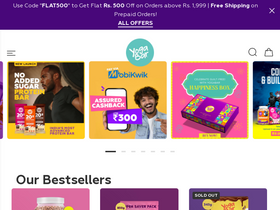 Yoga Bars website screenshot