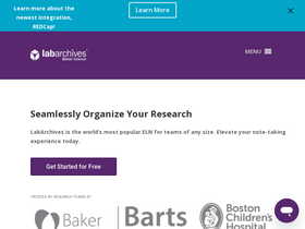 'labarchives.com' screenshot