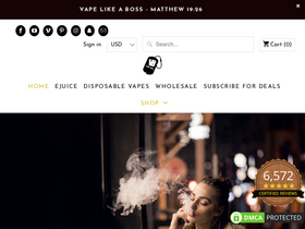 'vaporboss.com' screenshot