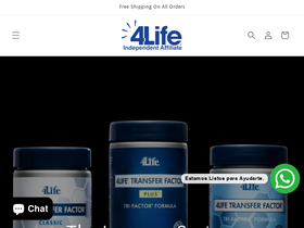 4life-transferfactor.com homepage screenshot