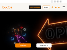 '13cabs.com.au' screenshot