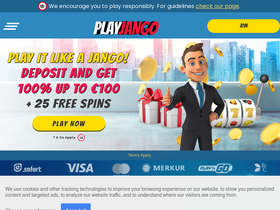 'playjango.com' screenshot