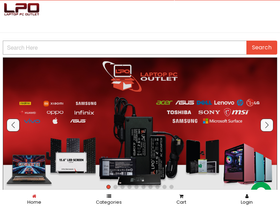 laptoppcoutlet.com homepage screenshot