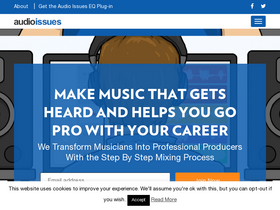 'audio-issues.com' screenshot
