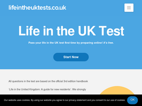 'lifeintheuktests.co.uk' screenshot