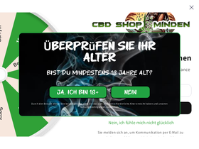 cbdminden.de homepage screenshot
