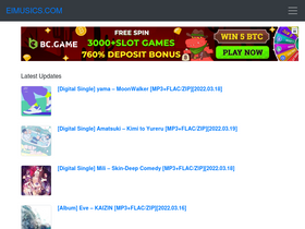 'eimusics.com' screenshot
