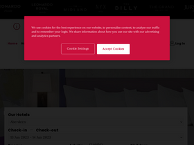 'leonardohotels.co.uk' screenshot