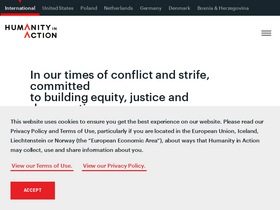 'humanityinaction.org' screenshot