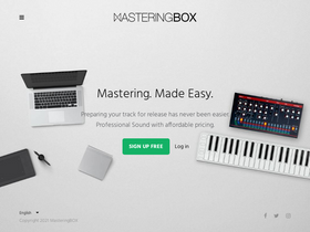'masteringbox.com' screenshot