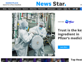 'thenewsstar.com' screenshot