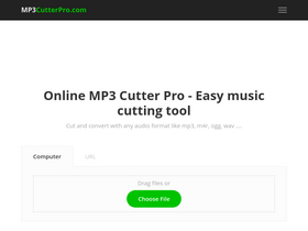 'mp3cutterpro.com' screenshot