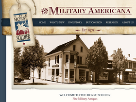 'horsesoldier.com' screenshot