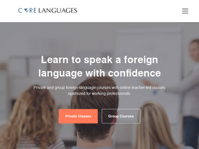 'corelanguages.com' screenshot