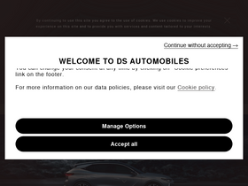 'dsautomobiles.com' screenshot