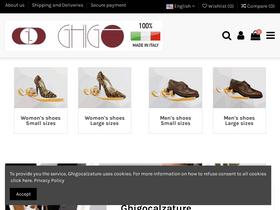 'ghigocalzature.com' screenshot